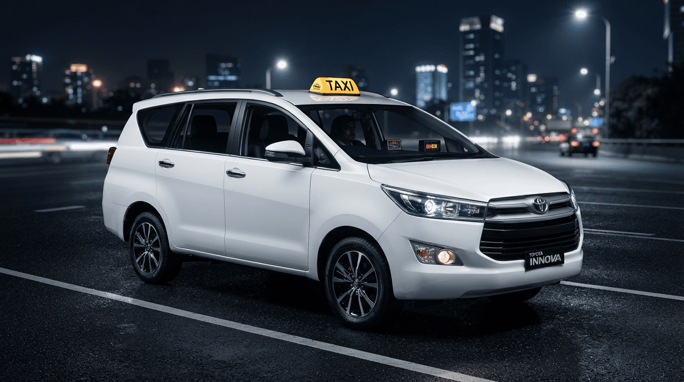 Innova Crysta White Luxury SUV